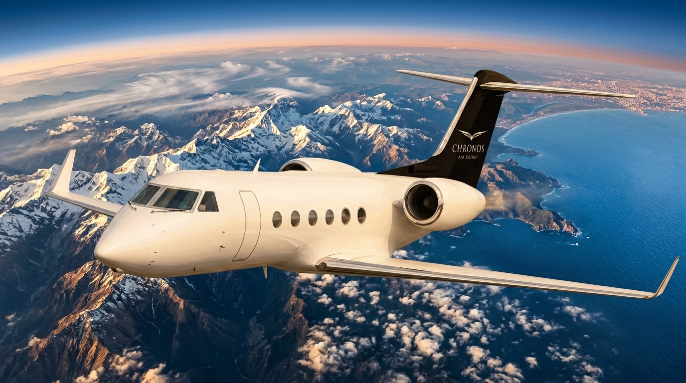 White_Gulfstream_G450_Chronos Air Group - Chronos Air Group Image